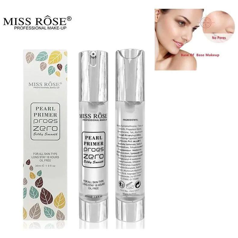 Miss Rose Pearl Primer Pores Zero ā Silky Smooth Makeup Primer | 30ml